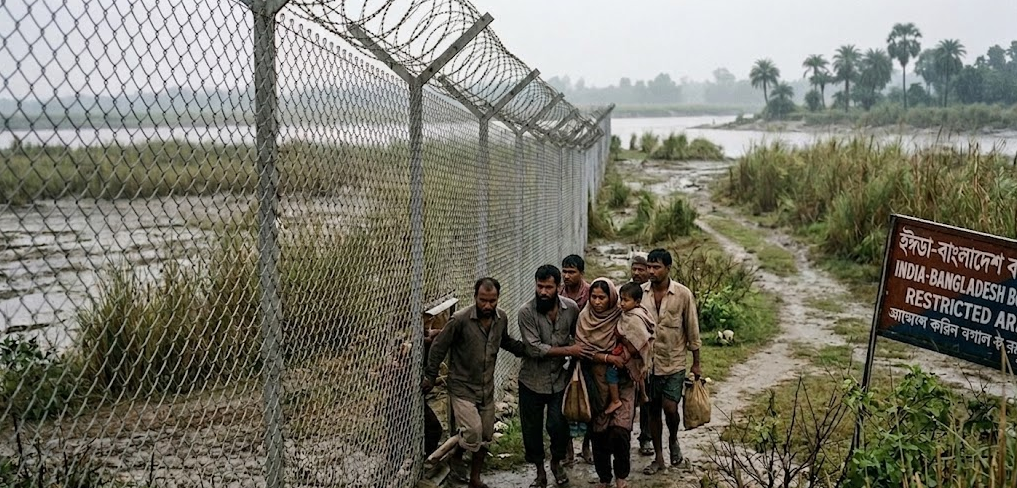 Border between India and Bangladesh