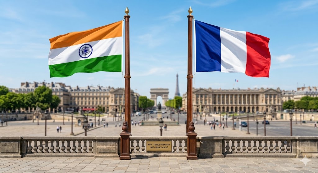 India-France Flag